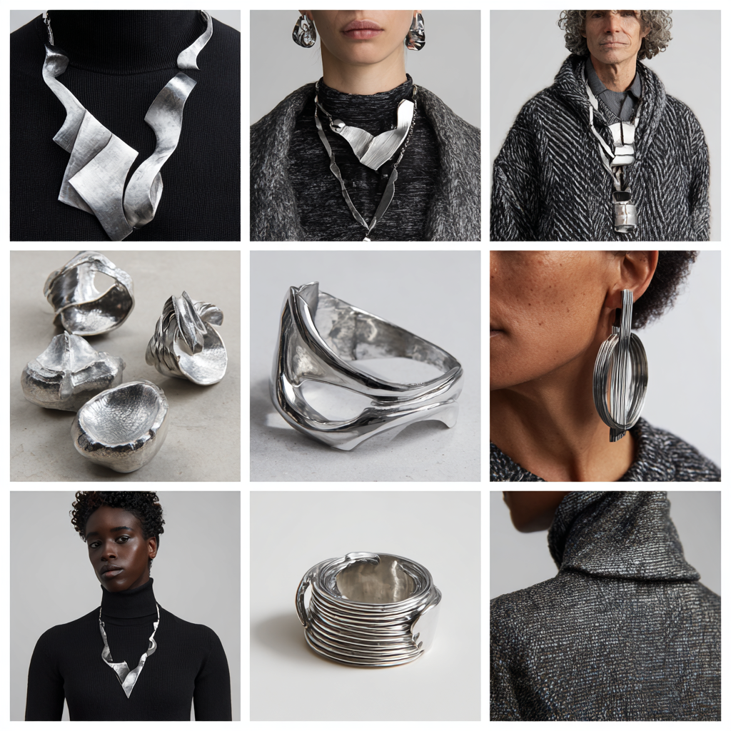 Sculptural Silver The Artful Jewelry Trend Dominating Fall/Winter 2025